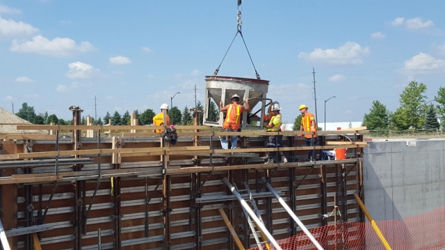 Construction Crew on site in Bolton Ontario