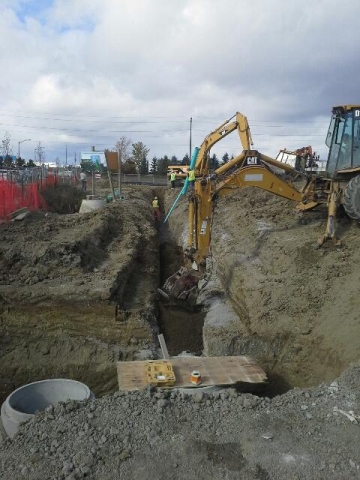 Digging the foundation